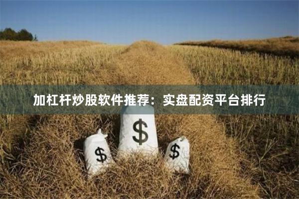 加杠杆炒股软件推荐:实盘配资平台排行